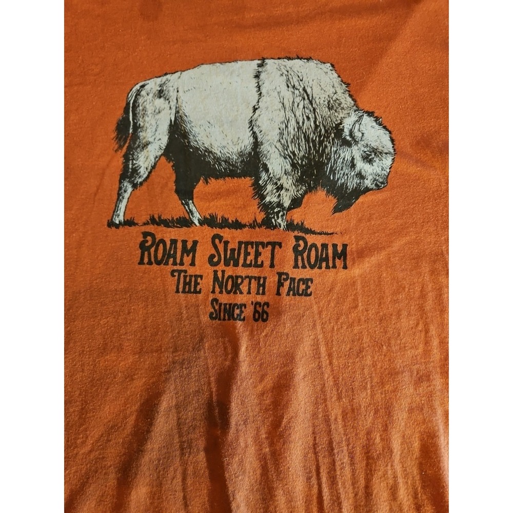 The North Face Shirt Mens XXL Buffalo Roam Sweet Roam Bison‎ Classic Fit (A365)